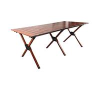 Folding Table Outdoor Camping Portable Barbecue Picnic Table Self-Driving Tour Multi-Functional Aluminum Alloy Cross-Leg Egg Roll Table 121 * 59 * 48cm (86 * 59 * 47cm)