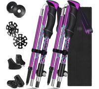 Folding Walking Pole,Telescopic Walking Pole,105-125 Cm,Nordic Walking Stick For Trekking