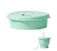 Folding Water Cup - 150ml Reusable Space-Saving with Straw Wrist Strap