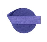Foldover Élastique 1,9 cm 20 mm Satin Spandex Bande Bande Bandeau Sous-Vêtements Robe Couture Garniture 2/5/10 Yard Clematis Bleu 4,6 m
