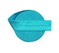 Foldover Élastique 1,9 cm 20 mm Satin Spandex Bande Bandeau Sous-Vêtements Robe Couture Garniture 2/5/10 Yard Bleu Paon 1,8 m