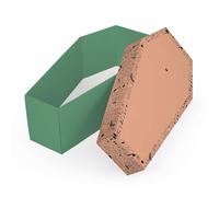 FOLDZILLA Cercueil en Carton pour Chiens, Chats et Petits Animaux 36 x 19 x 11 cm Cercueil pour Animaux pour Un Adieu respectueux - Vert-Abricot