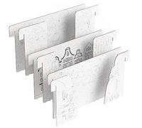 FOLDZILLA Jeu de décors pour théâtre de marionnettes guignol 45 x 85,8 x 1 cm en Carton - Arc-en-Ciel à colorier