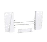 FOLDZILLA Obstacles Cheval Batôn 162 x 20 x 95 cm pour Les Anniversaires et Les Fêtes d'enfants à l'intérieur et à l'extérieur Barre et Fossé Inclus - Obstacle avec haie Blanc à Peindre/décorer