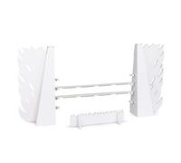 FOLDZILLA Obstacles pour Hobby Horse et Cheval Batôn 162 x 20 x 95 cm pour Les Anniversaires et Les Fêtes d'enfants à l'intérieur et à l'extérieur Barre et Fossé Inclus - Feu Blanc à Peindre Décorer