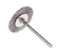 Folewr Lot de 10 brosses métalliques à lame en acier inoxydable pour mini perceuse et accessoires de polissage 22 mm