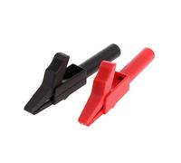 Folewr Lot de 2 pinces crocodiles pour multimètre professionnel