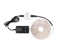 FOLGEMIR 1m blanc froid Veilleuse LED, Ruban de LED flexible avec détecteur de mouvement PIR - Kit complet avec transformateur DC 12V, IP65 étanche pour lit d'enfant, couloir, cuisine