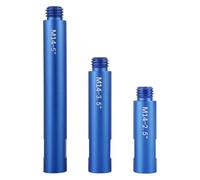 Folgtek Lot de 3 rallonges de meuleuse d'angle M14 en acier inoxydable - Tige de connexion filetée - Meuleuse à eau - Polisseuse 125 - Accessoires de polissage de voiture - 75 mm, 100 mm, 140 mm