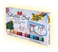 FOLIA 10 Tubes de Poudre de Paillettes G