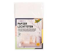 Folia 11900 Lot de 5 lanternes en Papier ignifugé 19 x 11,5 x 7 cm Vierge