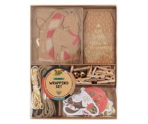 folia 12120 - Wrapping Set Classic, 44 pièces pour créer de jolies étiquettes cadeaux pour Noël