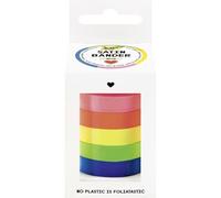 Folia Rubans satin 12132 NEON 5 x 4 m – set assorti FLUO