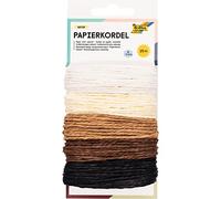 folia 12220 - Papier de Cordon Naturel, 5 Couleurs Assorties, 5 m