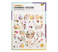 Folia Autocollants Charming Sticker 'Easter' – 38 pièces, motifs variés, faciles à décoller du film