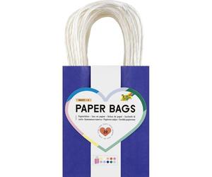 folia 21239 - Paper Bags BASIC S, 20 sacs en papier kraft 110 g/m² en 10 couleurs, env. 12 x 15 x 5,5 cm, pour bricoler, décorer et offrir