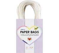folia 21249-Paper Bags, 20 sacs en papier kraft 110-125 g/m² en 10 couleurs pastel, env. 12 x 15 x 5,5 cm, pour bricoler, décorer et offrir, 21249, Multicolor
