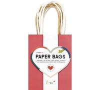 folia 21259/10-Paper Bags CLASSIC S, 10 sacs en papier kraft de 110-125 g/m² en 5 couleurs, env. 12 x 15 x 5,5 cm, pour bricoler, décorer et offrir, 21259/10, Multicolor