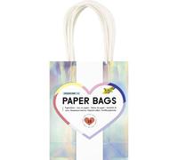 folia 21279/10-Paper Bags IRIDESCENT S, 10 sacs en papier kraft 110 g/m² irisé et chatoyant, env. 12 x 15 x 5,5 cm, pour bricoler, décorer et offrir, 21279/10