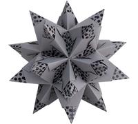 folia 215X1010 Bascetta Stern Bascetta Stern Elegance, 9,5x9,5cm, perles anthracite, 32-teilig (1 Set)