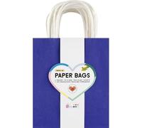 folia 21839-Paper Bags BASIC M, 20 sachets en papier kraft 110 g/m² en 7 couleurs, env. 18 x 21 x 8 cm, pour bricoler, décorer et offrir, 21839, Multicolor