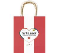 folia 21859/7-Paper Bags CLASSIC M, 7 sacs en papier kraft de 110-125 g/m² en 5 couleurs, env. 18 x 21 x 8 cm, pour bricoler, décorer et offrir, 21859/7, Multicolor