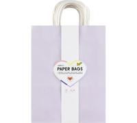 folia 22449-Paper Bags, 20 sacs en papier kraft 110-125 g/m² en 10 couleurs pastel, env. 24 x 31 x 12 cm, pour bricoler, décorer et offrir, 22449, Multicolor
