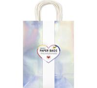 folia 22479-Paper Bags IRIDESCENT L, 20 sacs en papier kraft 110 g/m² irisé et chatoyant, env. 24 x 31 x 12 cm, pour bricoler, décorer et offrir, 22479