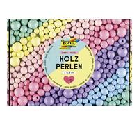 Mélange de perles en bois PASTEL Jumbobox, 1 kg