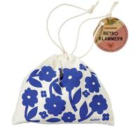 folia 22997 - Agrafes rétro WOOD NATURAL, 50 agrafes de bricolage en bois d'aspect naturel, sac en jute avec motif de fleurs inclus, 11 cm x Ø 1,3 cm, pour créer des figures d'agrafes