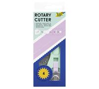 Folia Cutter rotatif 23002 – 3 lames de rechange incluses – Noir/Rouge (Import Allemagne)