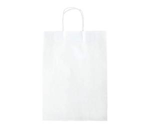 folia 23100 Lot de 15 Sacs Cadeaux XL en Papier Kraft 110 g/m² Blanc 31 x 42 x 11 cm