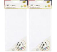 Folia 23402 - AIDA, 1 Archet, Blanc 50 x 49 cm (Lot de 2)