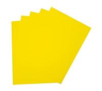 folia 23512 - Caoutchouc Mousse - 5 Feuilles - 2 mm - Environ 29 x 40 cm - Jaune Citron - Idéal pour de Nombreux travaux de Bricolage