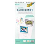 Folia 23602 Calendrier familial personnalisable 23 x 49 cm (Blanc/noir)