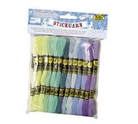 FOLIA Fil à broder 'Pastell' 52 échevettes de 8 m Assorti G