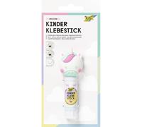 folia 2411-Kinder Klebestick Unicorn, 10 g, bâton incolore avec Motif Licorne et Bouchon 3D, sans Acide ni solvant, Colle pour Papier et Carton, Glue, Colorless