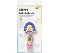 folia 2412-Bâton Enfants Rainbow, 10 g, bâton incolore avec Motif Arc-en-Ciel et Capuchon 3D, sans Acide ni solvant, Colle pour Papier et Carton, Glue, Colorless
