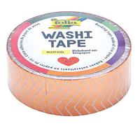 folia - 26103 - Washi Tape, Bande Hot Foil Or Rose, env. 5 m x 15 mm