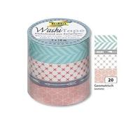 Folia folia rubans autocollants déco washi-tape geometrique noir G