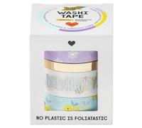 Set de 4 rubans Washi avec effet Hotfoil BEES folia multicolore TU