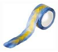 Folia 26502 Washi Stickers en Papier de Riz, Forme prédécoupée en Papier de Riz, Motif Fleurs Bleues, 200 pièces par Rouleau - Idéal pour la décoration et la décoration