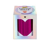 folia 27201 - Rouleau de stickers HEARTS, set de 48 stickers, rouleau de 3 m avec 48 motifs de coeur autocollants
