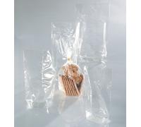 folia 280/00 Sachet en cellophane sans impression, sachet à fond plat, 95 x 160 mm, transparent (paquet de 100)