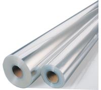 folia 299/25 Film cadeau pour fleurs sans impression, 75cm x 25m, transparent (rouleau de 25 m)