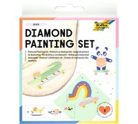 folia 31803 - Diamond Painting Set SKATE, autocollants avec motifs de skateboard et accessoires, kit de bricolage pour créer des autocollants avec des pierres scintillantes
