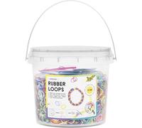 Folia 33029 - Rubber Loops Super Pack, Set de Rubans Loom de 5700 pièces pour Les Enfants à partir de 6 Ans, y Compris 250 Clips et 10 Crochets, des Colliers, des bagues et des Bracelets
