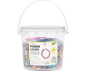 Folia 33029 - Rubber Loops Super Pack, Set de Rubans Loom de 5700 pièces pour Les Enfants à partir de 6 Ans, y Compris 250 Clips et 10 Crochets, des Colliers, des bagues et des Bracelets