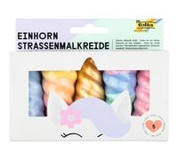 Set de 5 craies de trottoir LICORNE folia multicolore TU