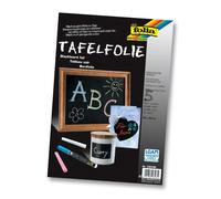 Folia 390490 - Tafelfolie 135µ, 5 Blatt, 23x33 cm, schwarz, selbstklebend